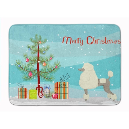 Carolines Treasures Poodle Christmas Tree Machine Washable Memory Foam Mat CK3556RUG